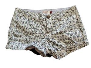 Juniors Booty Shorts Sz 5 Geometric Floral Print Low Rise So